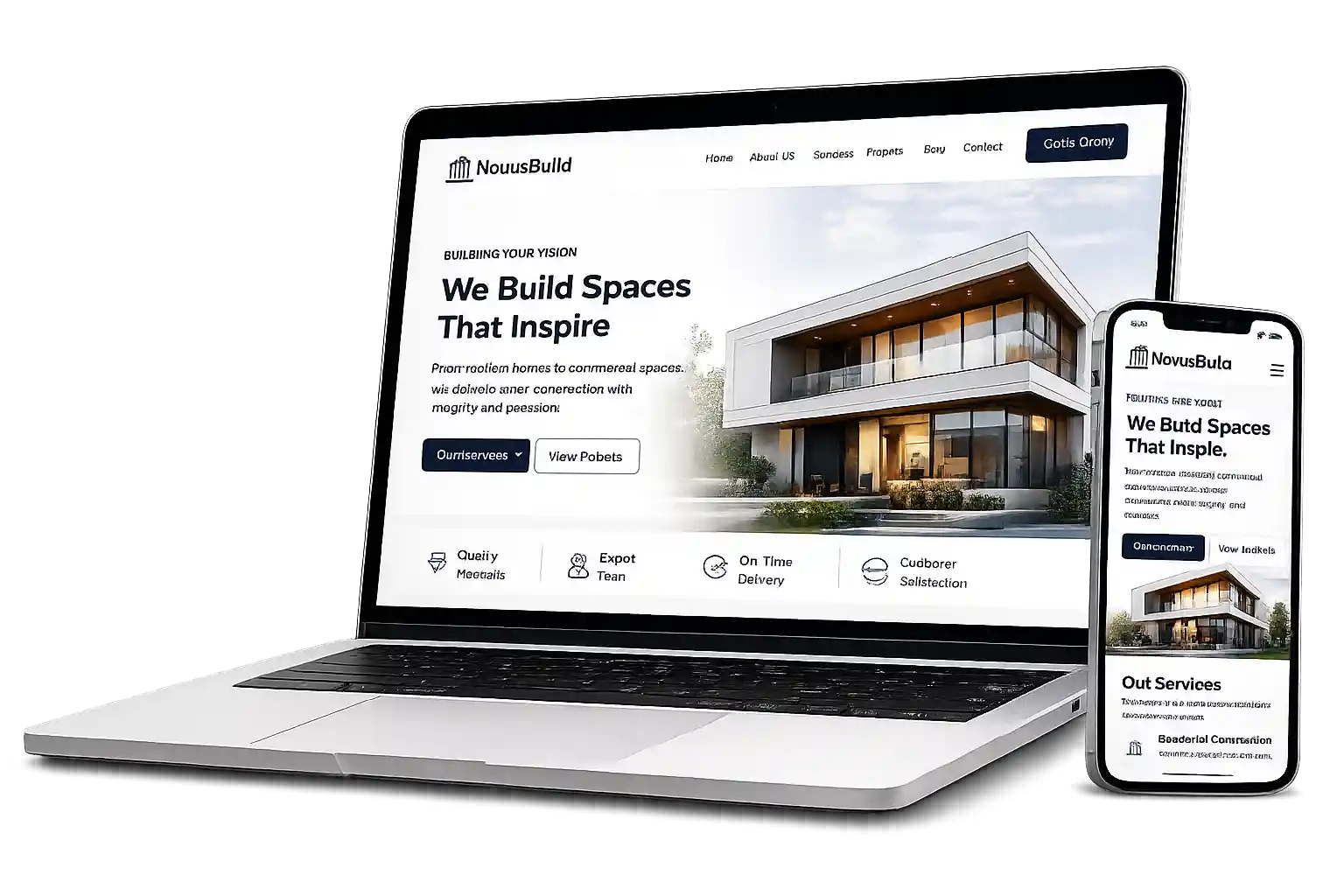 Modern responsive business website design by Perfect Solution